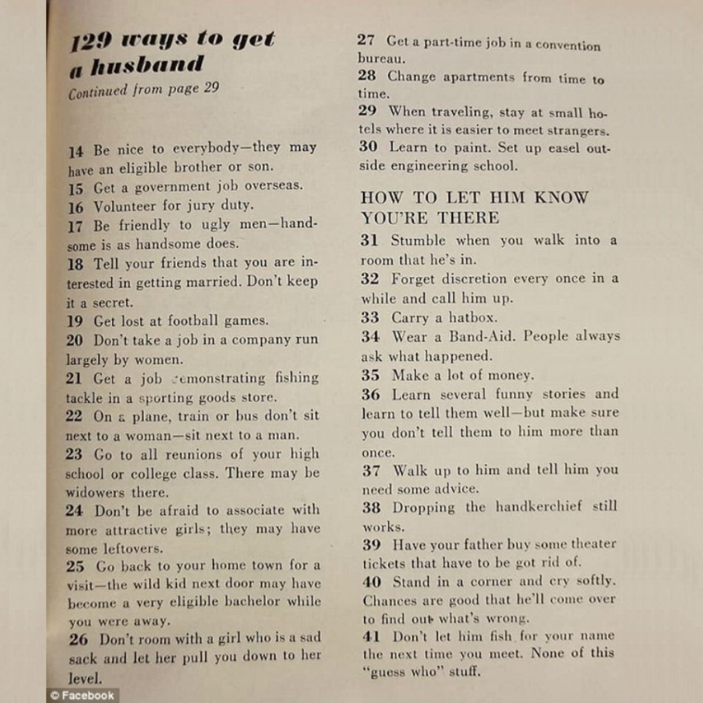 How to get a husband 1958 edition 3